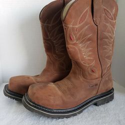 Cowboy Boots- Shyanne Brand Steel Toe Size 9B
