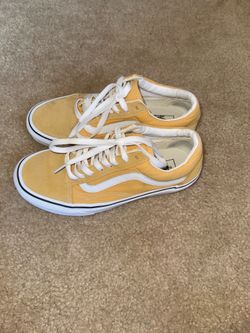 Yellow lace up vans