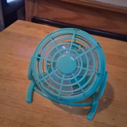 Electric Mini Blue Fan