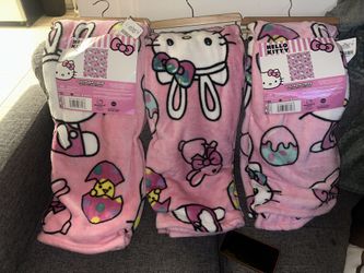 Baby Easter Hello Kitty Blankets 