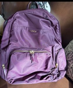 Tumi Purple Nylon Backpack