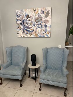 2 Blue Chairs