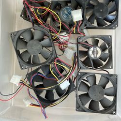 Computer Fans, Heatsink, Cards, cables, Screws, Etc.