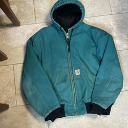 90’s Teal Carhartt Hoodie