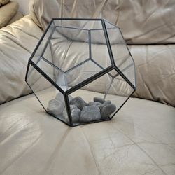 Geometric Glass Centerpiece