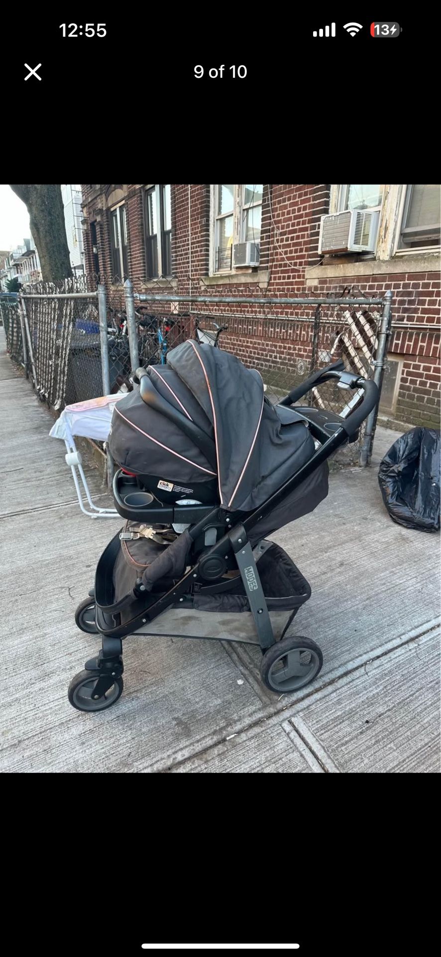 Baby Stroller Pink And Grey