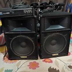 Complete PA System – QSC RMX 850 Power Amp + Yamaha S115 IV Speakers