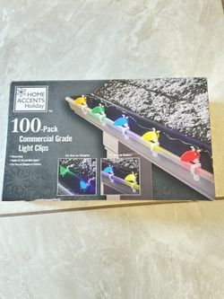 100  Pack Commercial Grade Light  CLIPS. 8 Each Box