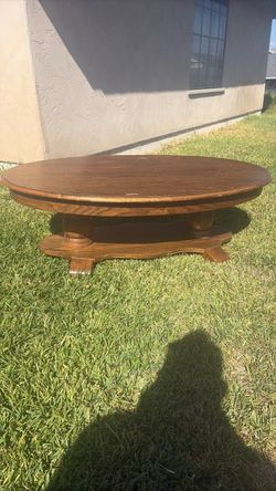 Coffee table real wood 47.5 L 17” height