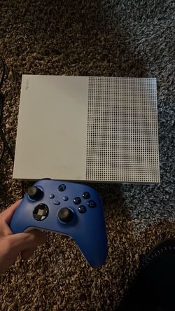 Xbox One S Console with Blue Controller
