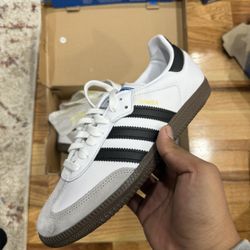 Adidas Samba OG White Black Gum – Men’s Size 8.5 (Lightly Used)