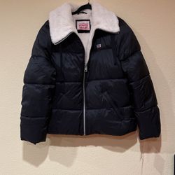 Women’s Levi’s Black Puffer Jacket $35 