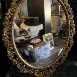 Antique Tabletop Mirror - $20