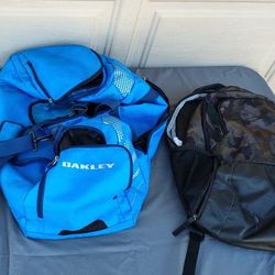 Oakley Duffle bag/Under Armour Backpack 