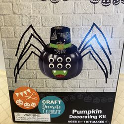 Craft Decorate Celebrate Spider Pumpkin Decorating Kit Halloween