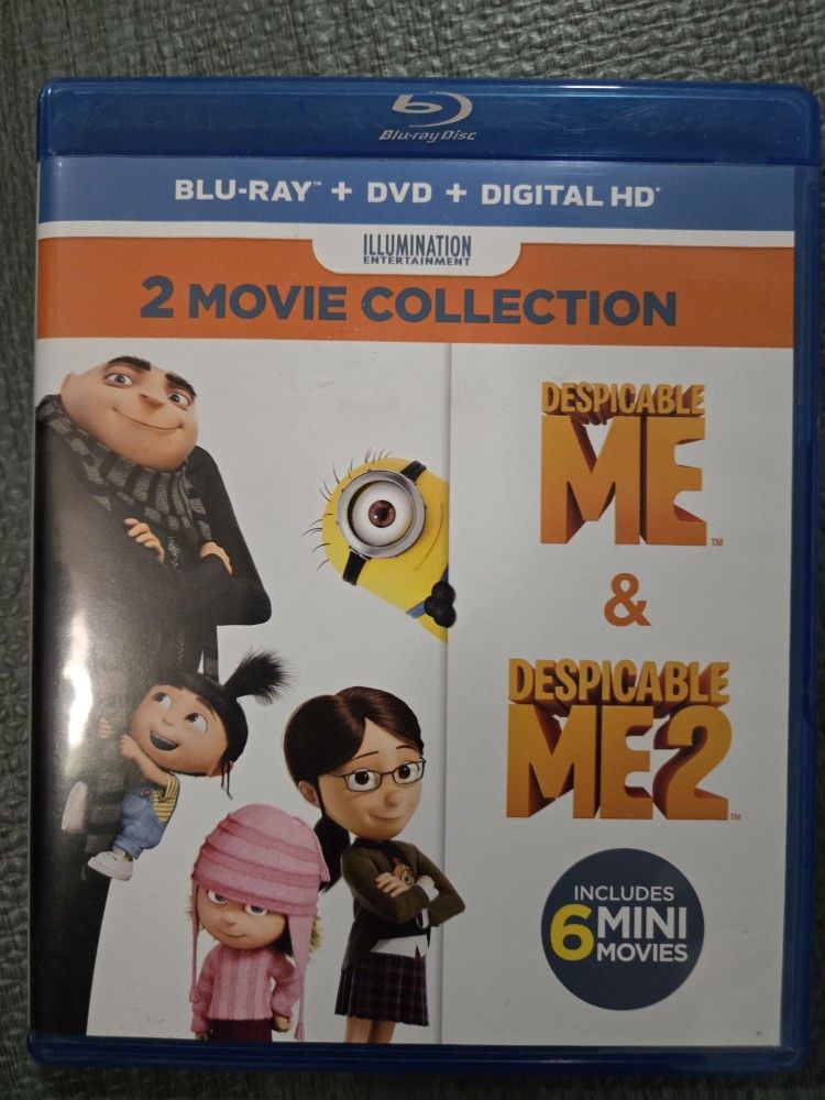 Despicable Me 1 And 2 Blu Ray Combo