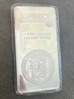 10 oz Silver Bar APMEX .999 Fine