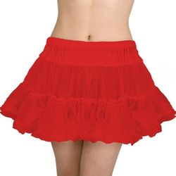 woman Red Petticoat