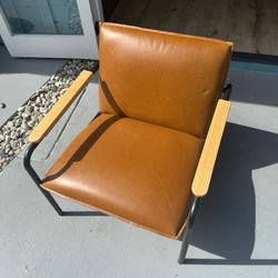 Faux Leather Chair 