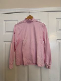Lands' End Pink Mock Turtleneck