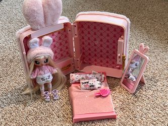 Aubrey Heart Na Na Na Surprise 3-in-1 Backpack Bedroom Pink Bunny Playset