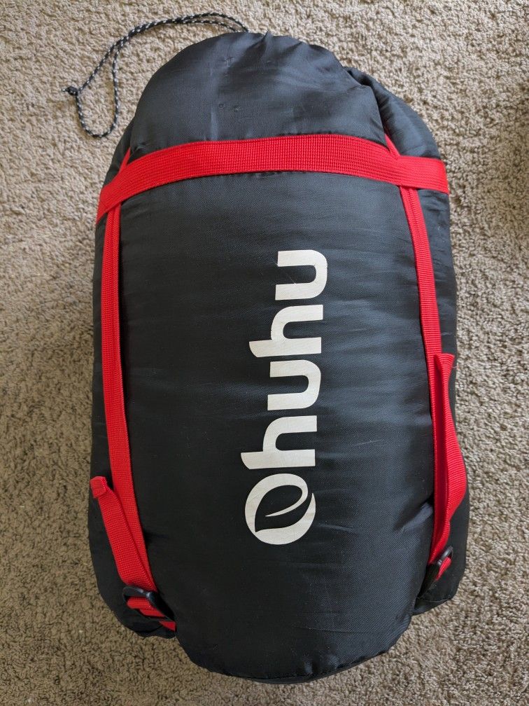 Sleeping bag for 2 People with 2 pillows(black)