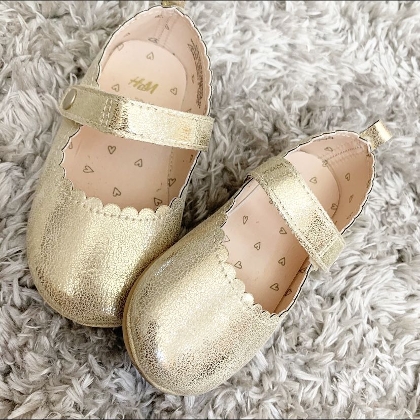 Ballet flats Gold H&M Size 6