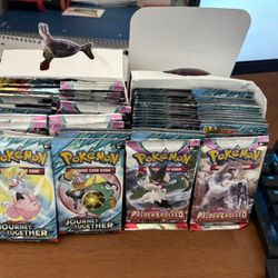 48 JOURNEY TOGETHER, STELLAR CROWN, SURGING SPARKS BOOSTER PACKS
