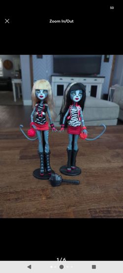 Monster High Original Werecat Twins Meowlody and Purrsephone Doll Set G1 2011