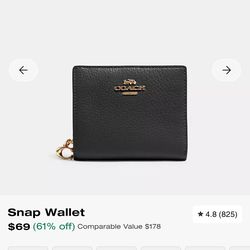 Sold bag, wallet is left Coach