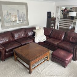 2pc Leather sectional