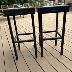 Crowley Wicker Bar Stools