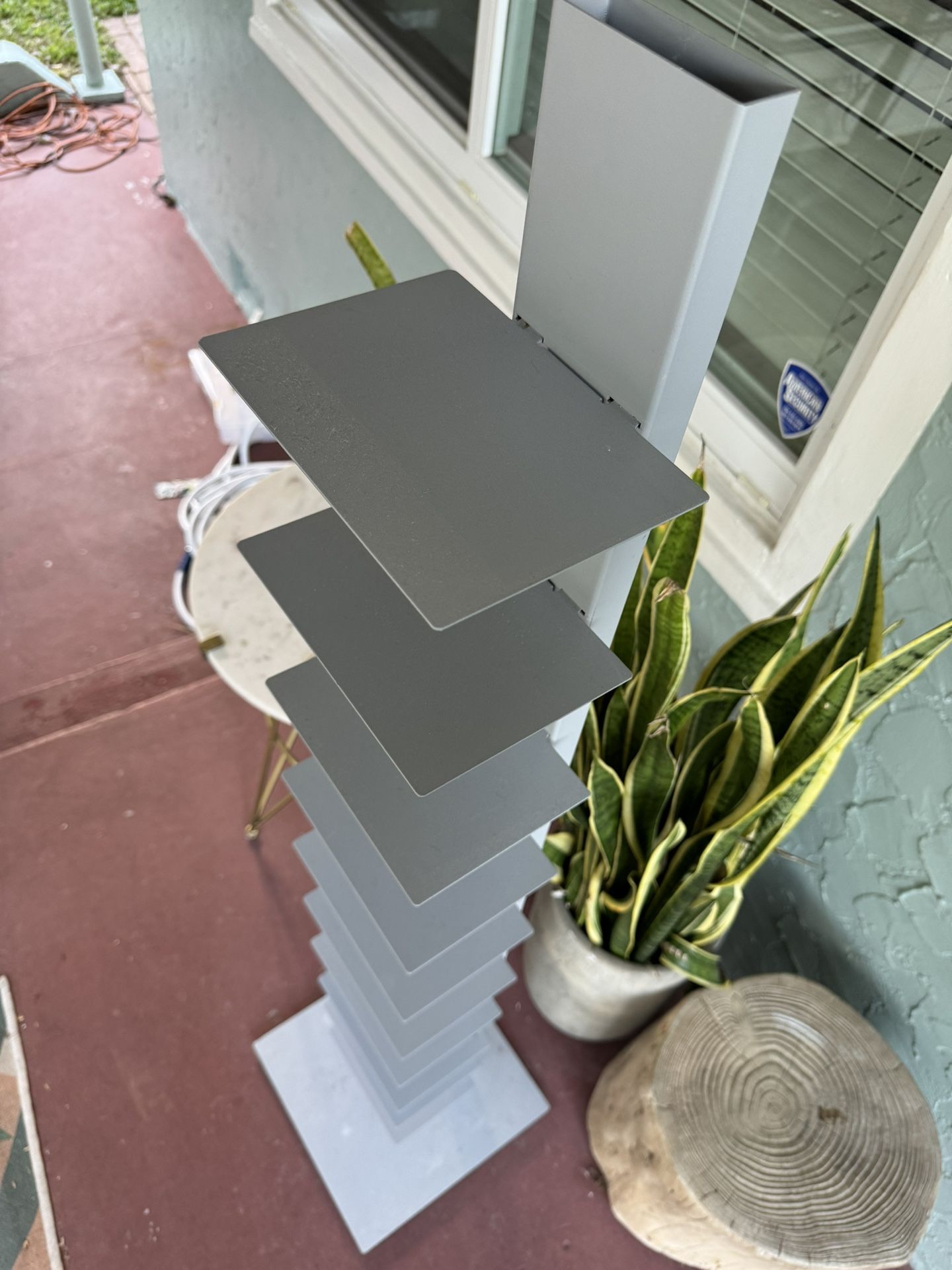 Cb2 Modern Vertical Floating Bookshelf