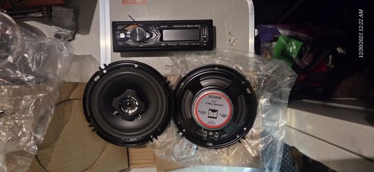 2x 6.5" Dual DCS65N  Door Speakers &Single Din  Dual XDM17BT Head Unit