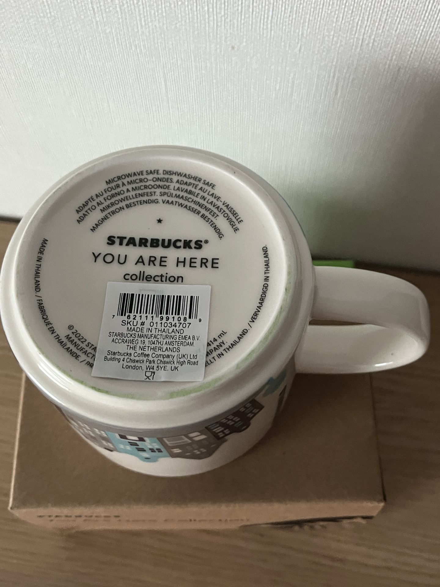 Amsterdam Starbucks coffee Cup Mug 14oz You Are Here Collection YAH NEW in  Box