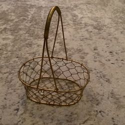 Gold Wire Basket 