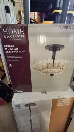 Home Decorators Adaview 3-Light Semi-Flush Mount