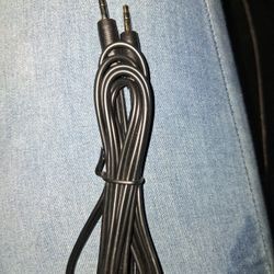 3.5mm male-to-male stereo audio cable. 