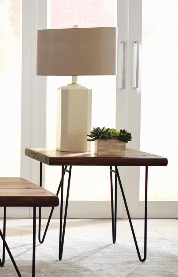 LOW PRICE: Montomery Natural Honey End Table - $139