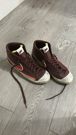Size 10 Nike Blazer Mid '77 Infinite Dark Team Red 'Brown Orange Green'