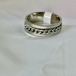 Men’s Stainless Steel Ring, Size 13