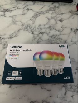 Linkind Wi-Fi Smart Light Bulb A19 RGBTW 4 Pack