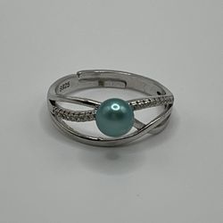 Blue Pearl Ring