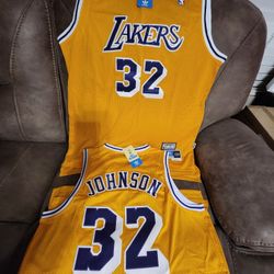 Lakers Magic Johnson Throwback Jersey 