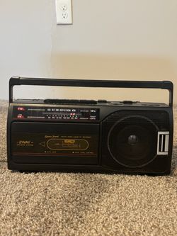 NIB Lennox Sound BoomBox AM/FM Dual Cassette Recorder