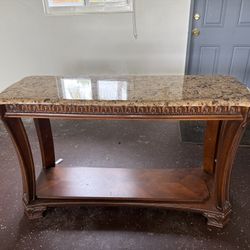 Marble Top Console Table
