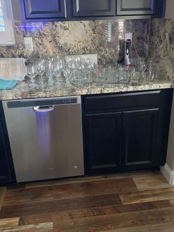 Wine glasses, mimosa glasses, shot glasses, brandy glasses
