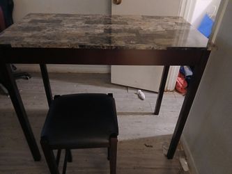 Side table with chairs