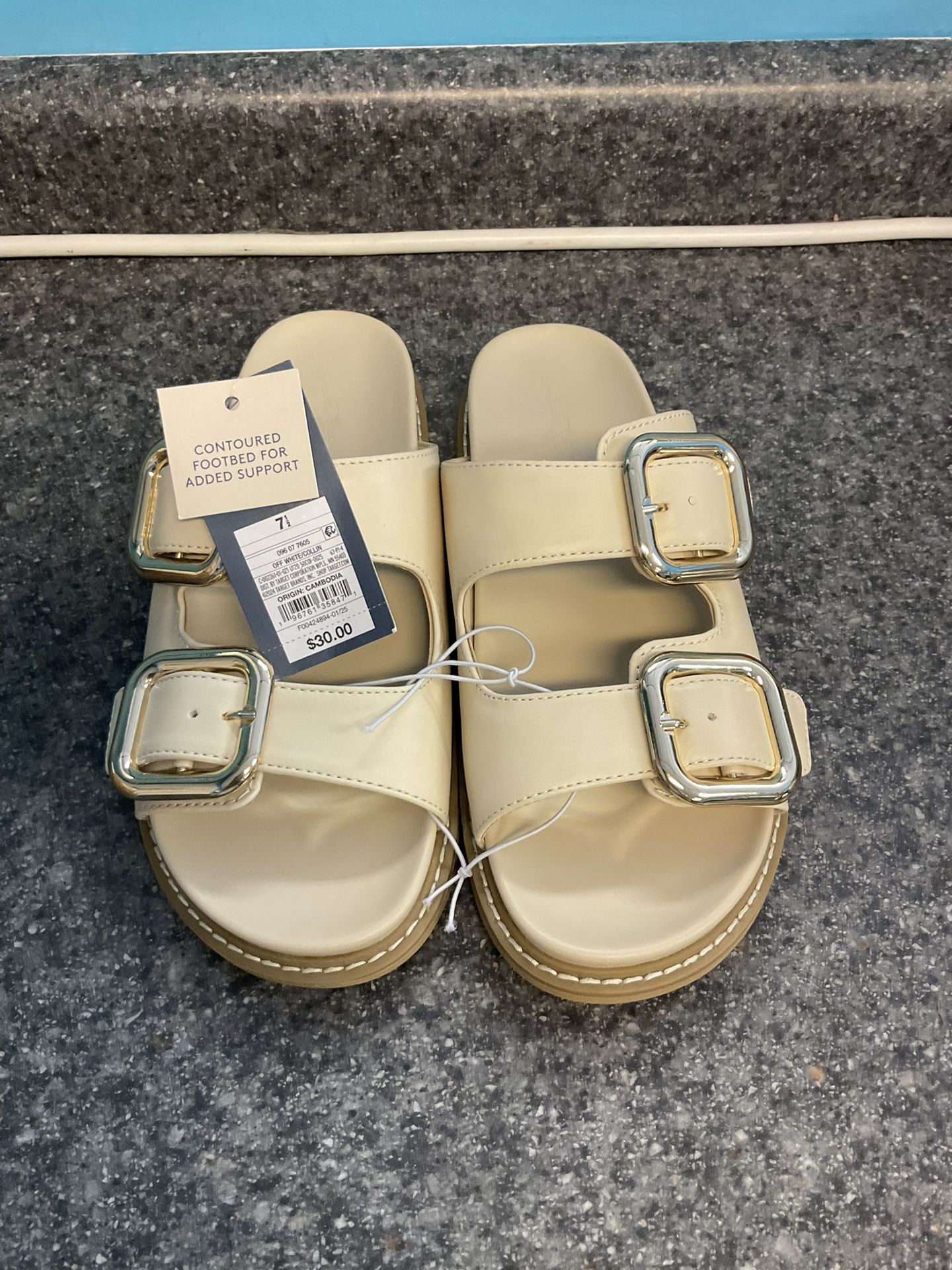 Women's Collin Double Buckle Footbed Sandals