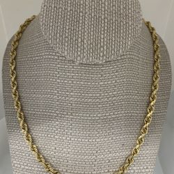 14k Solid Rope Chain
